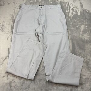 Bonobos Pants Mens 33x32 Gray Casual Utility Ripstop‎ Stretch Flat Front Pockets